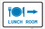 Lunch Room Right Arrow with Icon Landscape v2 - Label
