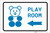 Play Room Left Arrow with Icon Landscape v2 - Label
