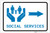 Social Services Right Arrow with Icon Landscape v2 - Label