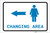 Womens Changing Area Left Arrow with Icon Landscape v2 - Label