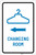 Changing Room Left Arrow with Icon Portrait v2 - Label
