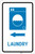 Laundry Left Arrow with Icon Portrait v2 - Label