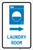 Laundry Room Right Arrow with Icon Portrait v2 - Label