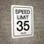 Speed Limit 35 kmh - Wall Sign