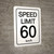 Speed Limit 60 kmh - Wall Sign