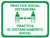 Practice Social Distancing - Green - Bilingual Spanish - Floor Sign
