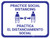 Practice Social Distancing - Blue - Bilingual Spanish - Floor Sign