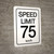 Speed Limit 75 kmh - Wall Sign