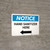 Notice: Hand Sanitizer Here Left Arrow Landscape - Wall Sign