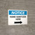 Notice: Hand Sanitizer Here Right Arrow Landscape - Wall Sign