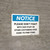 Notice: Please Don't Fight with Our Staff or Other Customers Landscape - Wall Sign