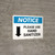 Notice: Please Use Hand Sanitizer Down Arrow Landscape - Wall Sign