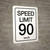 Speed Limit 90 kmh - Wall Sign