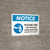Notice: Please Use Provided Sanitizer Upon Entry and Exit with Icon Landscape - Wall Sign