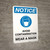 Notice: Avoid Contamination Wear a Mask with Icon Portrait - Wall Sign