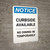 Notice: Curbside Available - No Dining-In Temporarily Portrait - Wall Sign