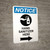 Notice: Hand Sanitizer Here Right Arrow with Icon Portrait - Wall Sign