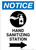 Notice: Hand Sanitizing Station Right Arrow with Icon Portrait - Wall Sign