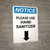 Notice: Please Use Hand Sanitizer Down Arrow Portrait - Wall Sign