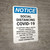 Notice: Social Distancing COVID-19 To Support Public Health Maintain Safe Distance Portrait - Wall Sign