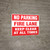 No Parking - Fire Lane: Keep Clear at All Times - Wall Sign
