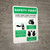 Safety First: Bilingual Spanish Hand Sanitizing Station 3-Steps with Icons Portrait - Wall Sign