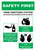 Safety First: Bilingual Spanish Hand Sanitizing Station 3-Steps with Icons Portrait - Wall Sign