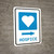 Hospice Right Arrow with Icon Portrait - Wall Sign