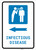 Infectious Disease Left Arrow with Icon Portrait - Wall Sign