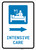 Intensive Care Right Arrow with Icon Portrait - Wall Sign