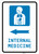 Internal Medicine Left Arrow with Icon Portrait - Wall Sign
