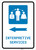 Interpretive Services Left Arrow with Icon Portrait - Wall Sign