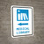 Medical Library Left Arrow with Icon Portrait - Wall Sign