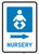 Nursery Right Arrow with Icon Portrait - Wall Sign