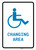 ADA Accessible Changing Area with Icon Portrait v2 - Wall Sign