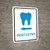Dentistry Left Arrow with Icon Portrait v2 - Wall Sign