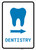 Dentistry Right Arrow with Icon Portrait v2 - Wall Sign