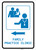 Family Practice Clinic Left Arrow with Icon Portrait v2 - Wall Sign