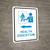 Health Education Left Arrow with Icon Portrait v2 - Wall Sign