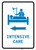 Intensive Care Left Arrow with Icon Portrait v2 - Wall Sign