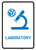 Laboratory with Icon Portrait v2 - Wall Sign
