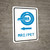MRI/PET Scan Left Arrow with Icon Portrait v2 - Wall Sign