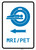 MRI/PET Scan Left Arrow with Icon Portrait v2 - Wall Sign