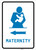 Maternity Left Arrow with Icon Portrait v2 - Wall Sign
