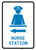 Nurse Station Left Arrow with Icon Portrait v2 - Wall Sign