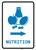 Nutrition Right Arrow with Icon Portrait v2 - Wall Sign