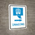 X-Ray Imaging Right Arrow with Icon Portrait v2 - Wall Sign