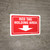 Red Tag Holding Area (Arrow Down) - Wall Sign