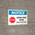 Notice: STOP - Germ Free Zone/Wash Your Hands Landscape - Wall Sign