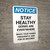 Notice: Stay Healthy - Germs Are Everywhere/Wash Your Hands Portrait - Wall Sign